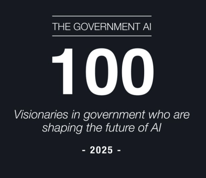 The Government AI 100 badge, Apolitical, 2025