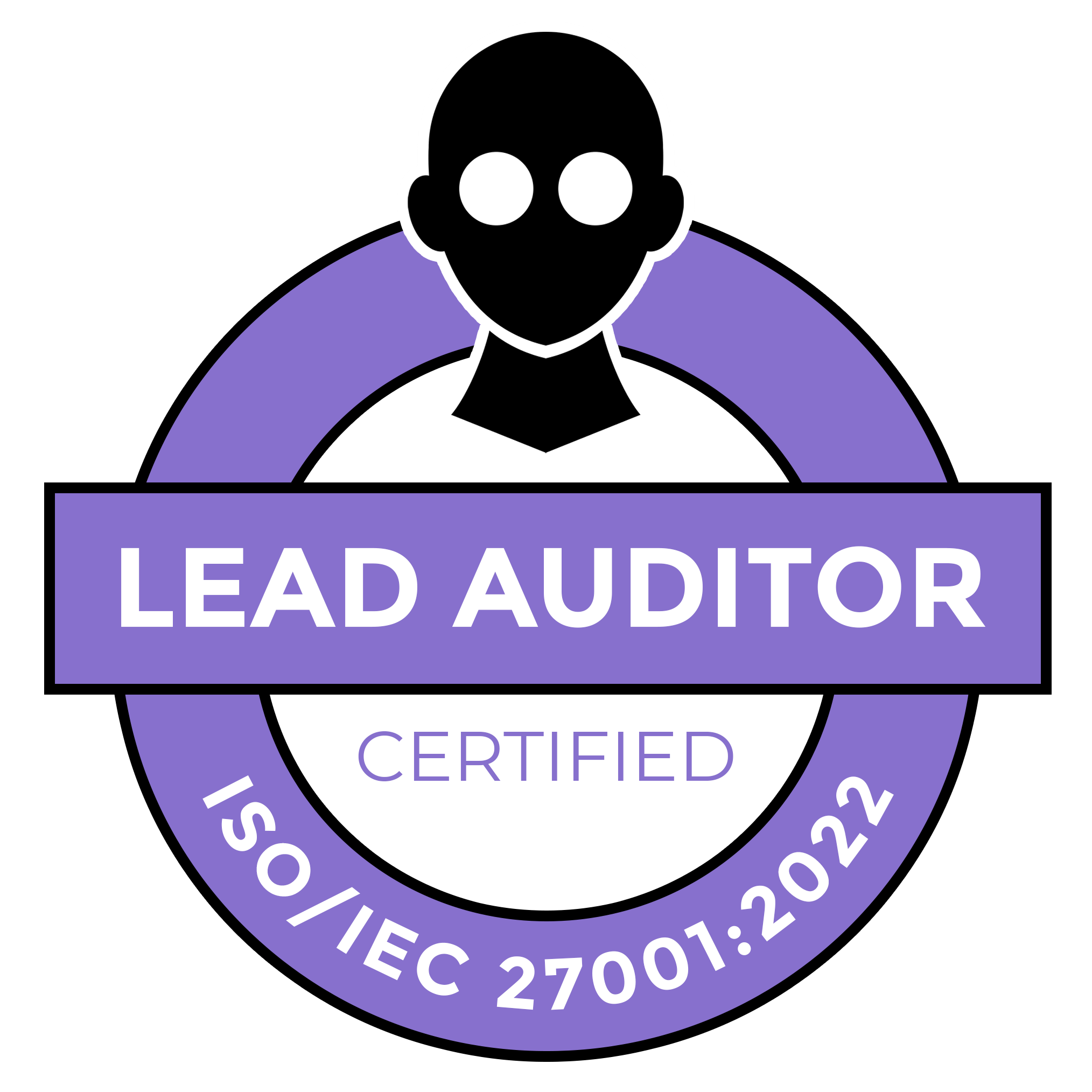 ISO/IEC 27001:2022 Lead Auditor badge, Mastermind Assurance