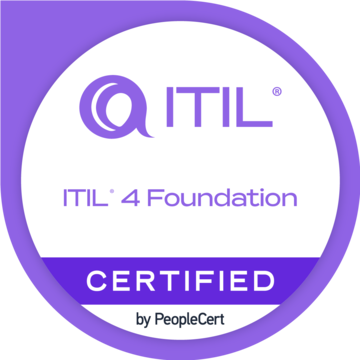 ITIL 4 Foundation badge, PeopleCert