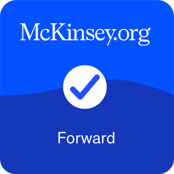 McKinsey Forward Program badge, McKinsey.org